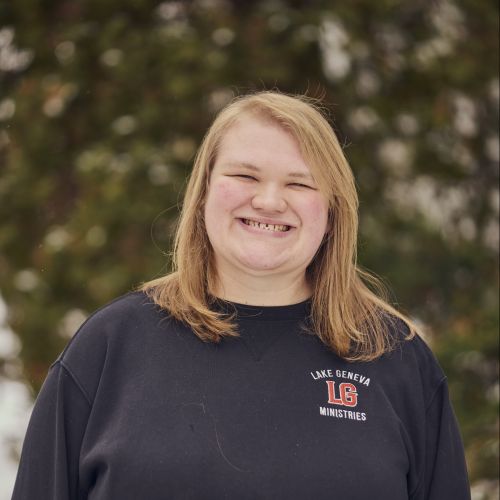 white female smiling