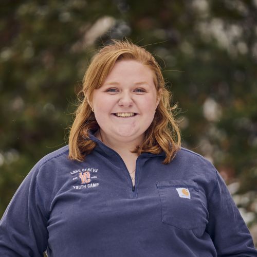 white female smiling