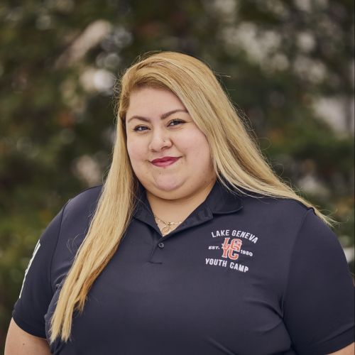 white female smiling