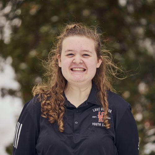 white female smiling