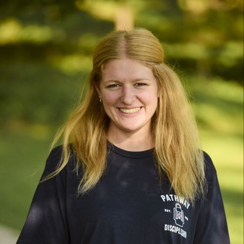 white female smiling